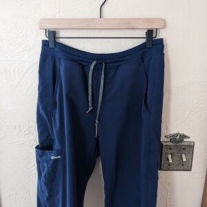 Greys Anatomy Straight Leg Spandex Stretch Srub Pants Navy